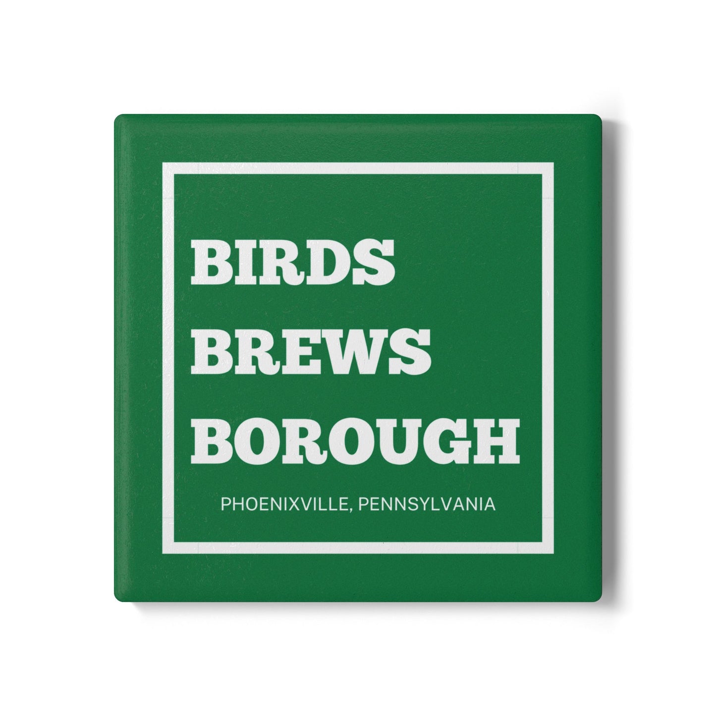 Birds Brews Borough Green Ceramic Coaster