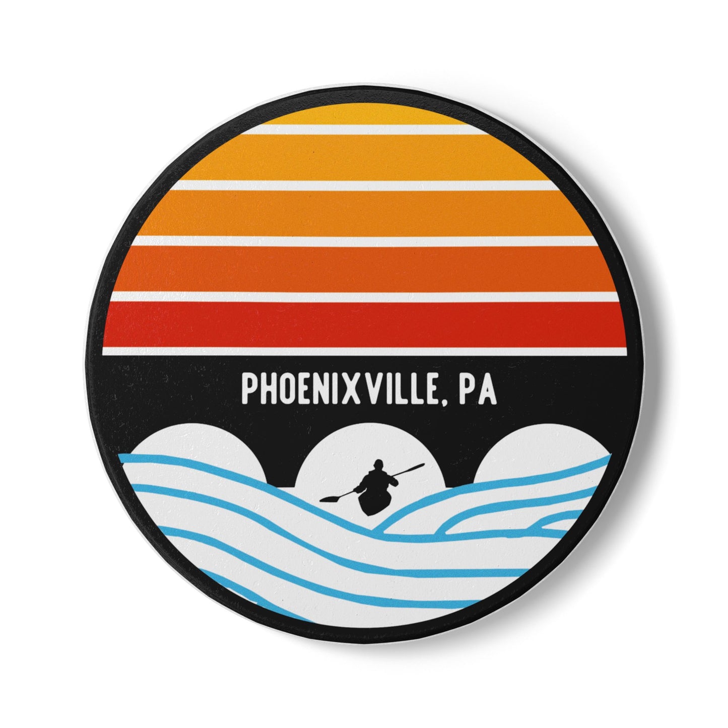 Schuylkill Sunsets Ceramic Coaster