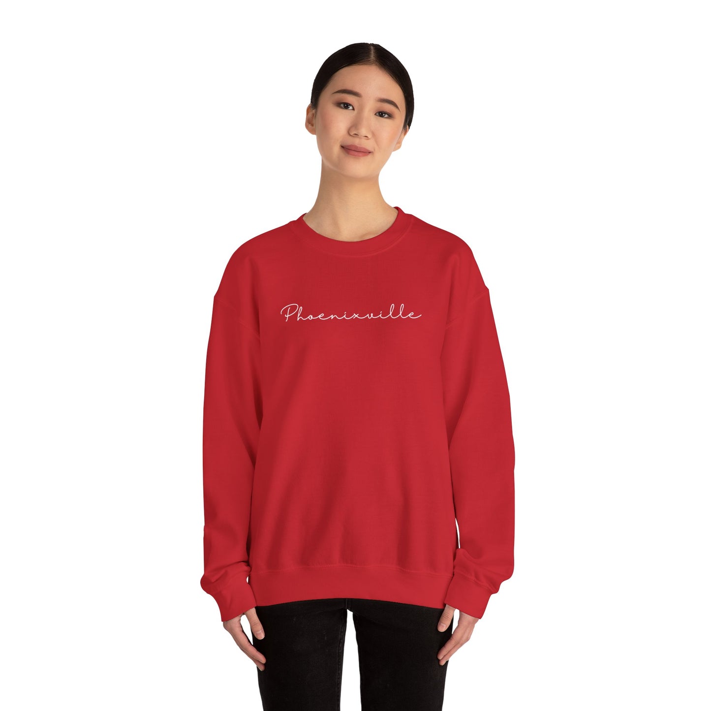 Phoenixville Cursive Unisex Crewneck Sweatshirt