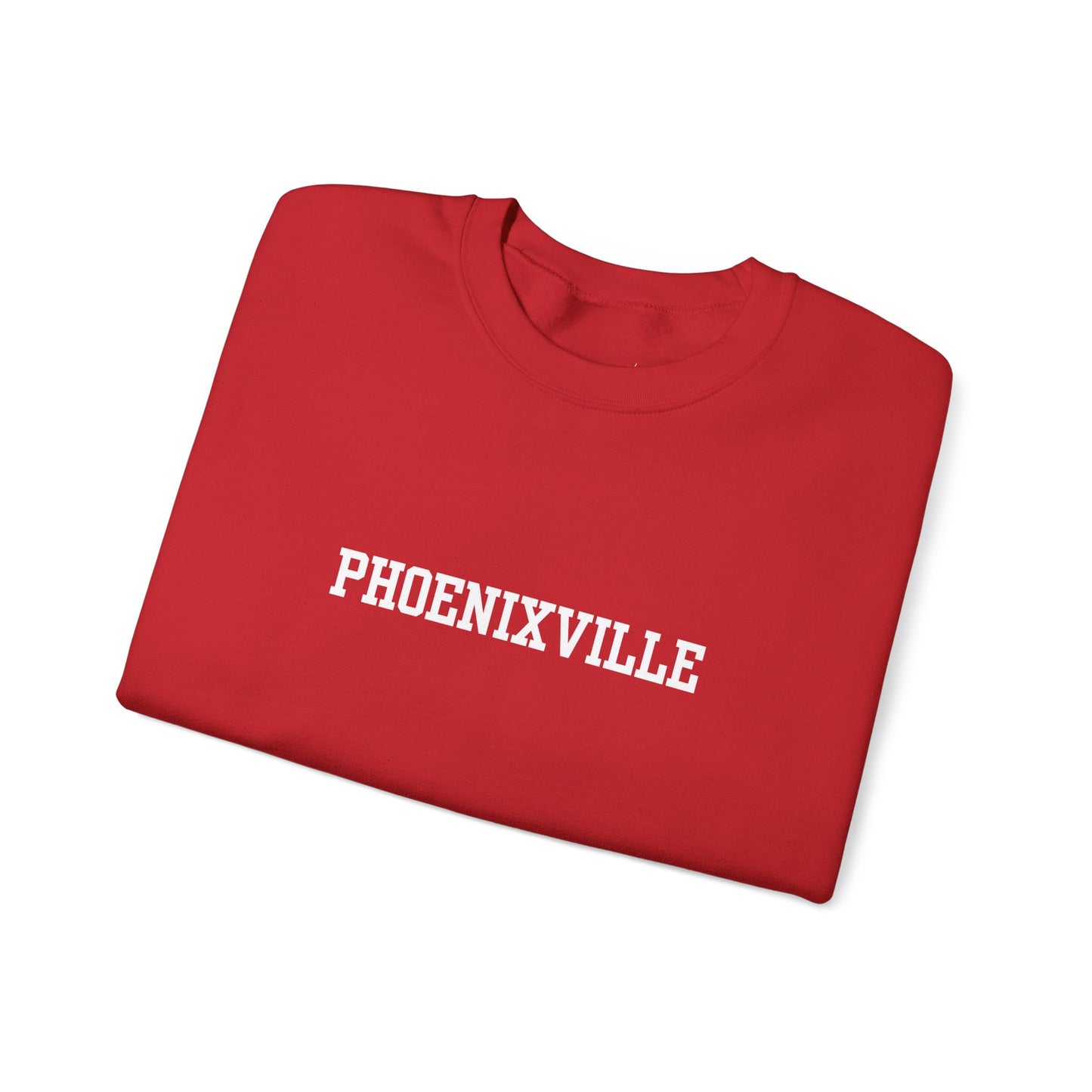 Phoenixville Collegiate Font Unisex Crewneck Sweatshirt