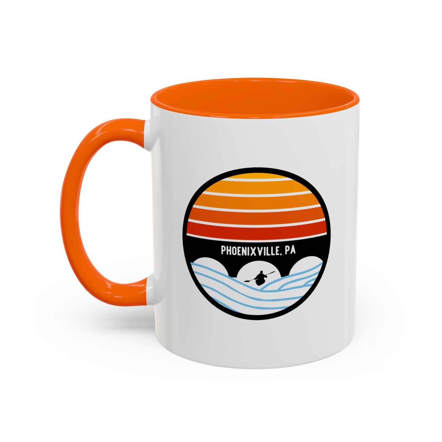 Schuylkill Sunset Accent Coffee Mug - Multiple Color Options