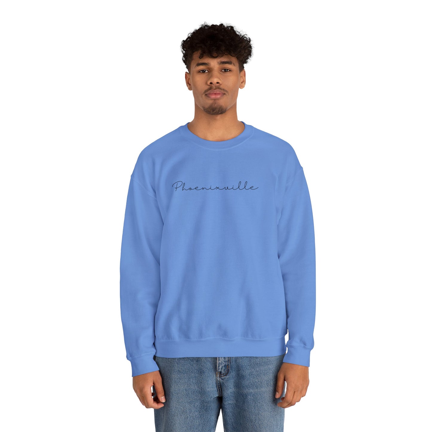 Phoenixville Cursive Unisex Crewneck Sweatshirt