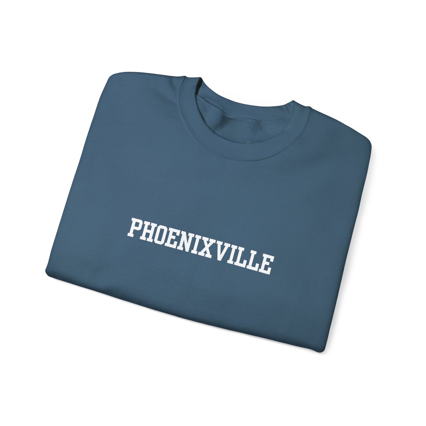 Phoenixville Collegiate Font Unisex Crewneck Sweatshirt