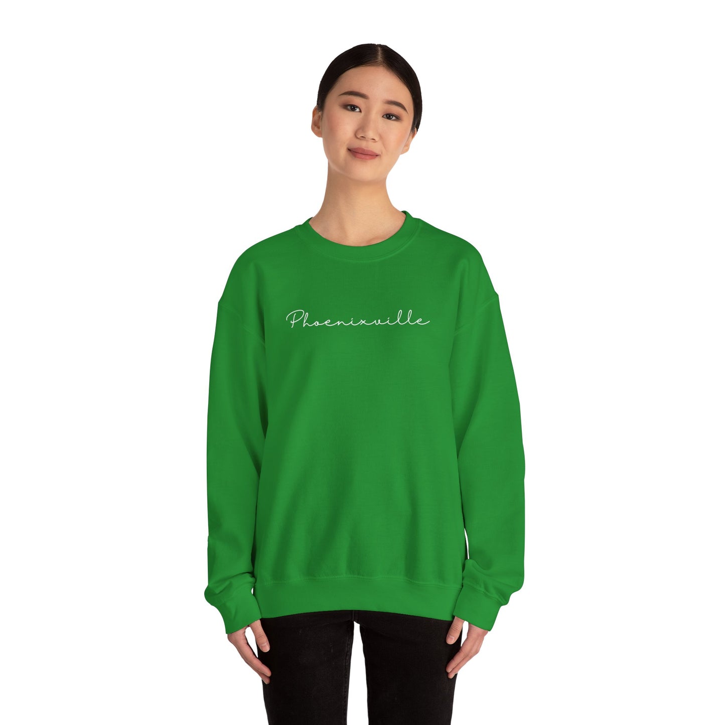 Phoenixville Cursive Unisex Crewneck Sweatshirt