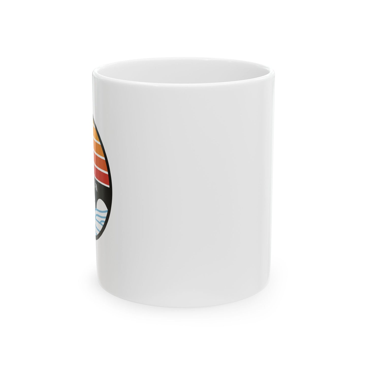 Schuylkill Sunset Ceramic Mug, 11oz
