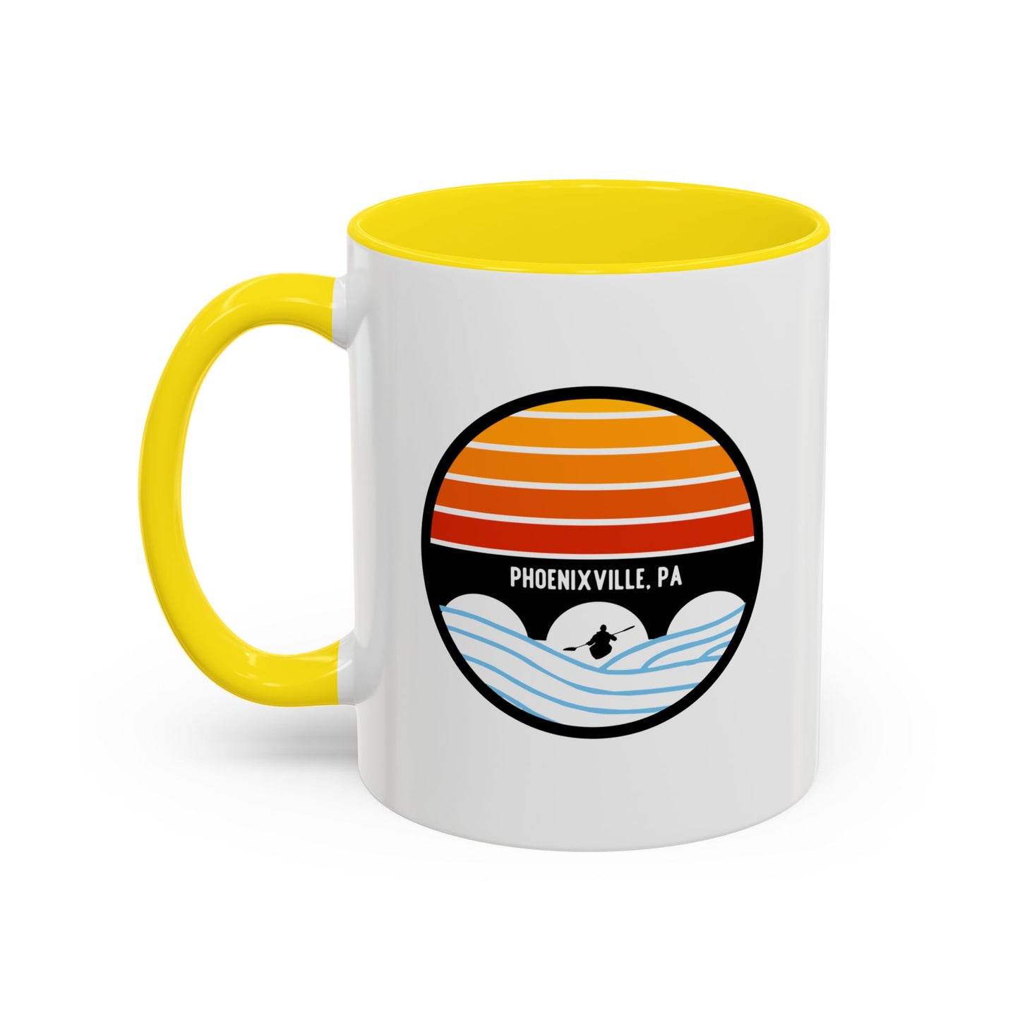 Schuylkill Sunset Accent Coffee Mug - Multiple Color Options