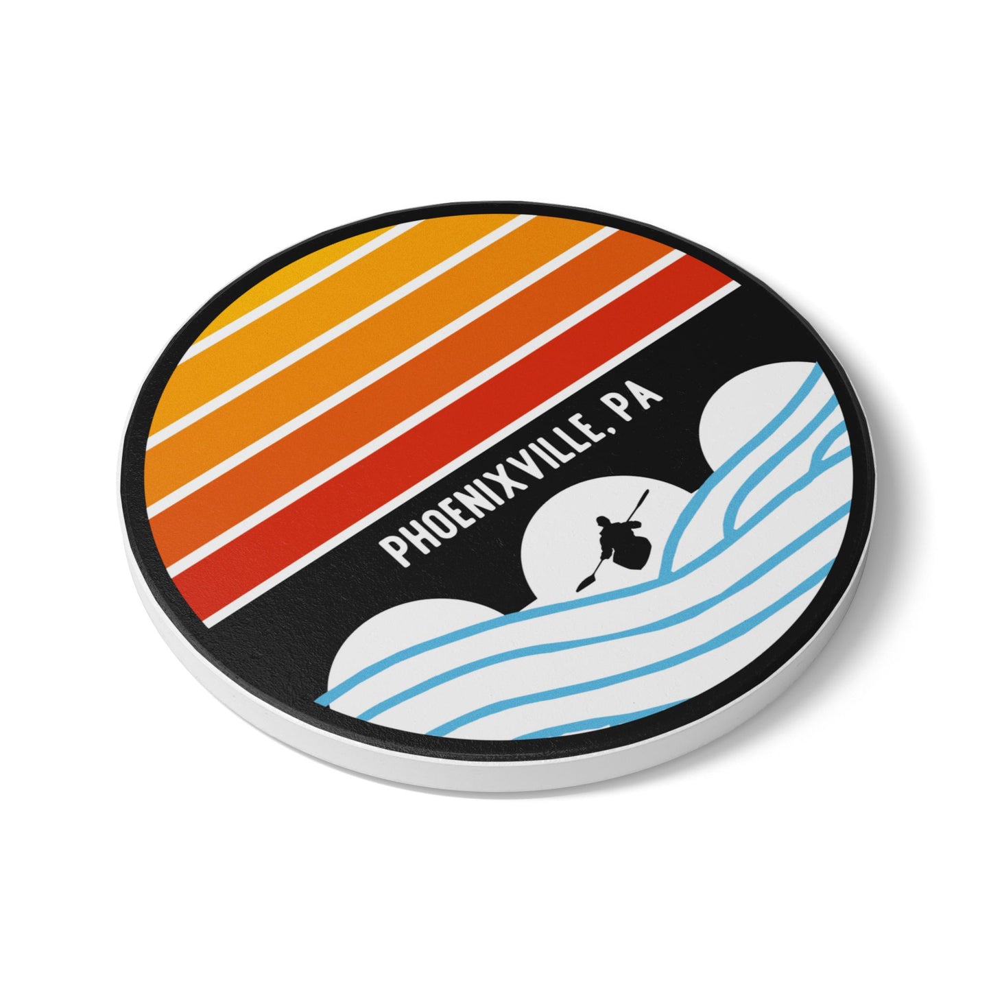 Schuylkill Sunsets Ceramic Coaster