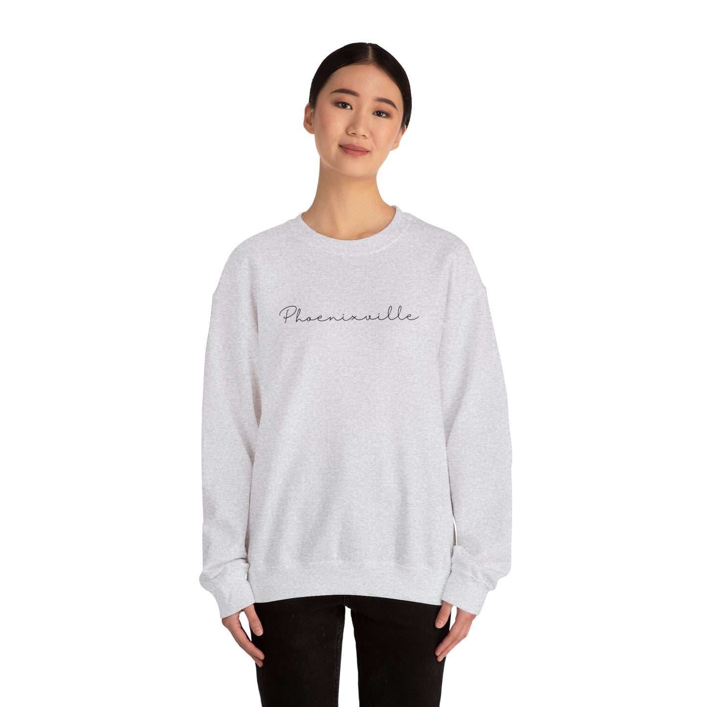 Phoenixville Cursive Unisex Crewneck Sweatshirt