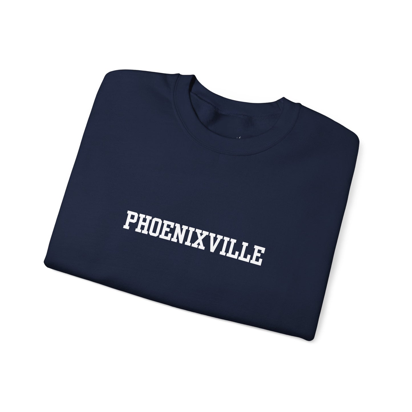 Phoenixville Collegiate Font Unisex Crewneck Sweatshirt