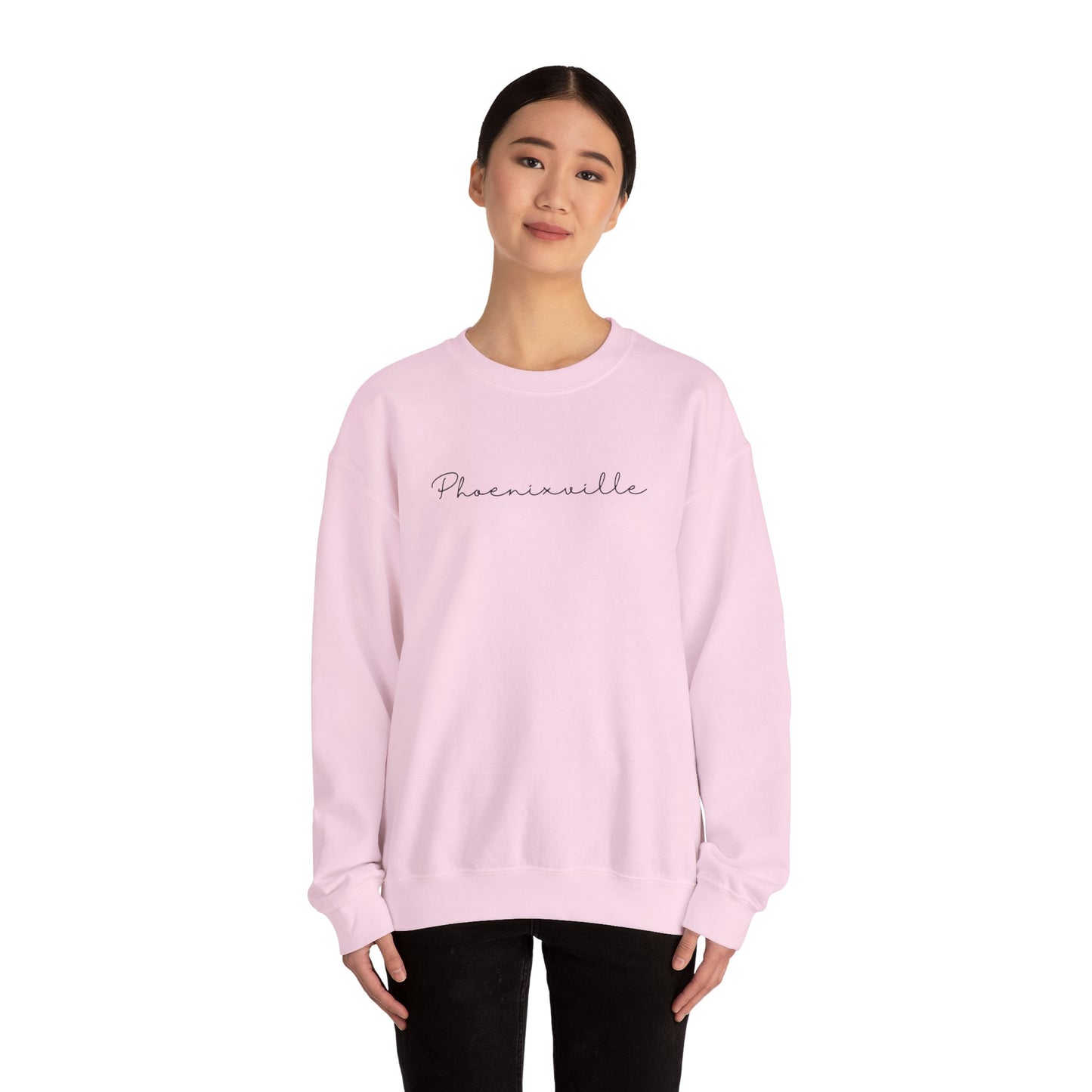 Phoenixville Cursive Unisex Crewneck Sweatshirt