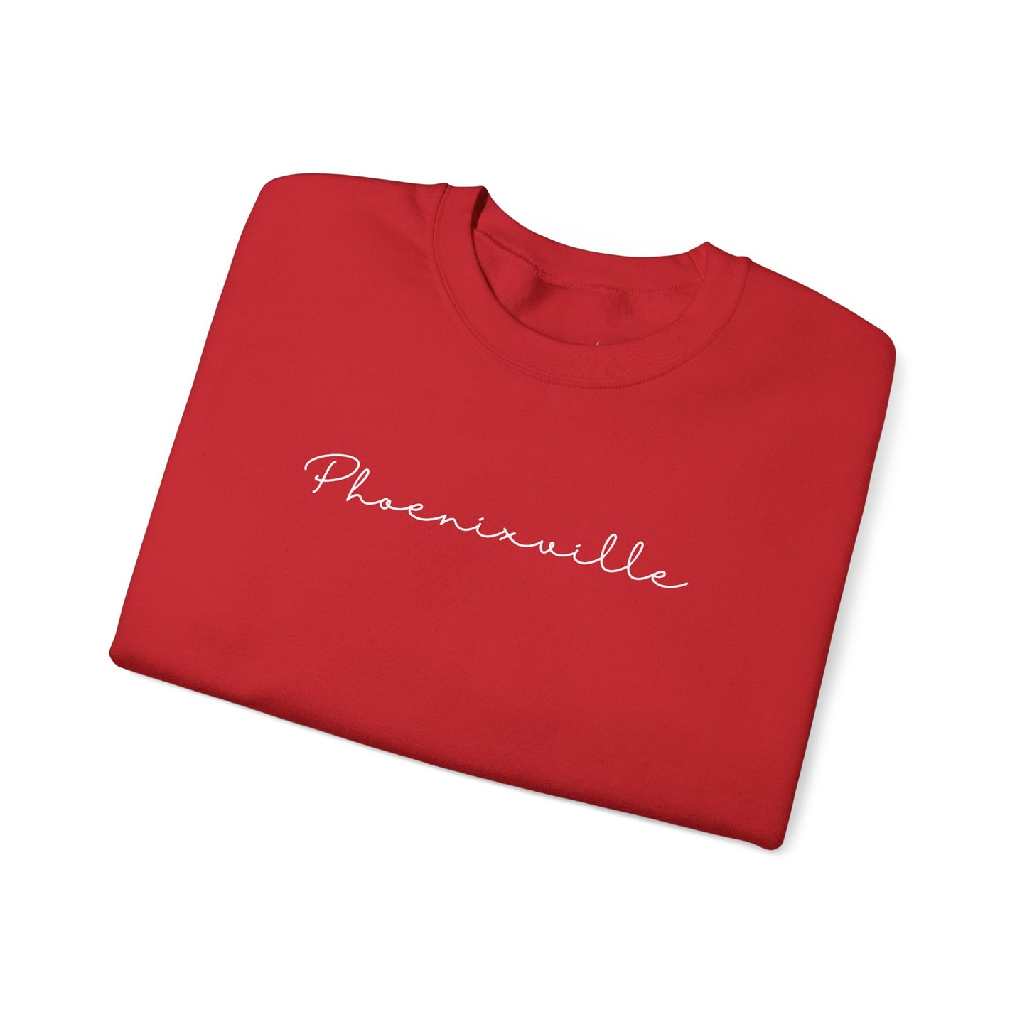 Phoenixville Cursive Unisex Crewneck Sweatshirt
