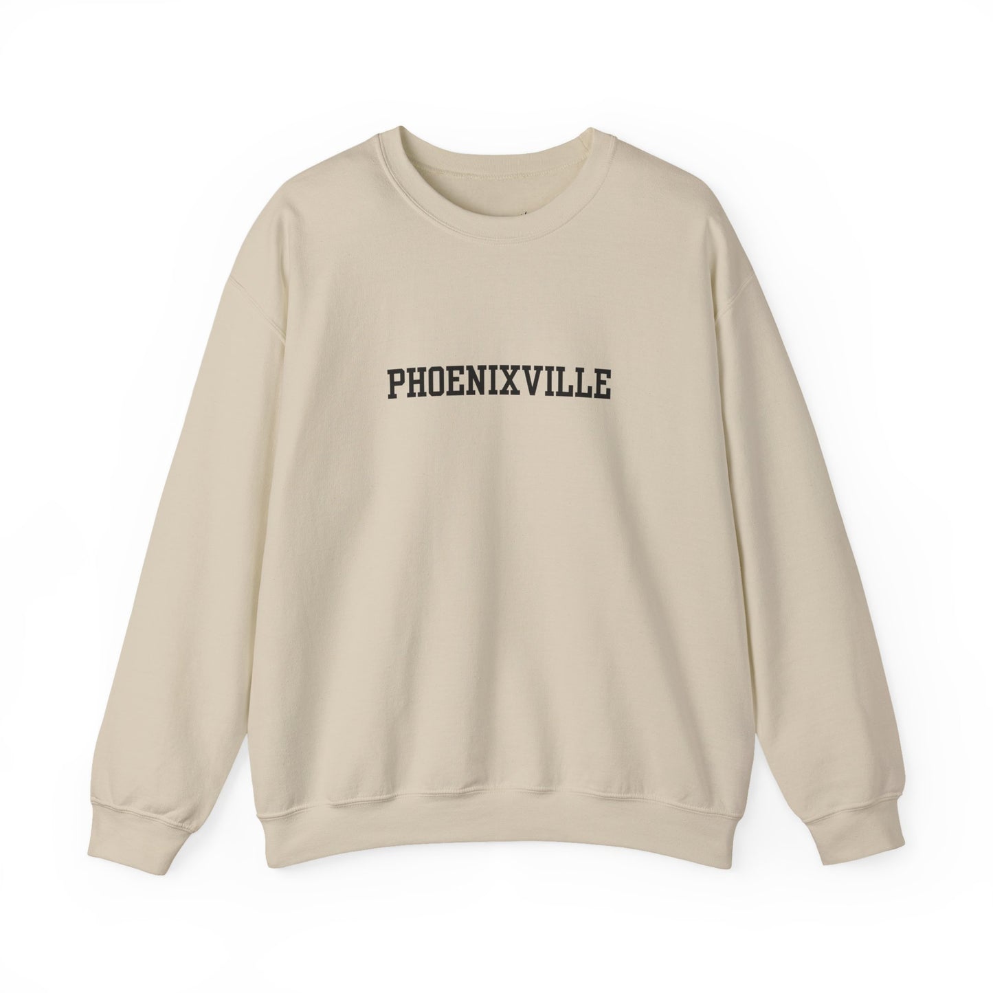 Phoenixville Collegiate Font Unisex Crewneck Sweatshirt