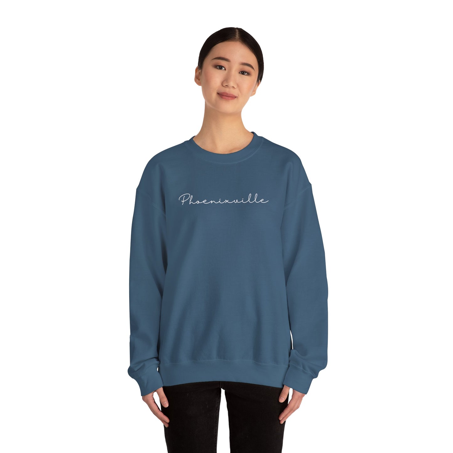 Phoenixville Cursive Unisex Crewneck Sweatshirt
