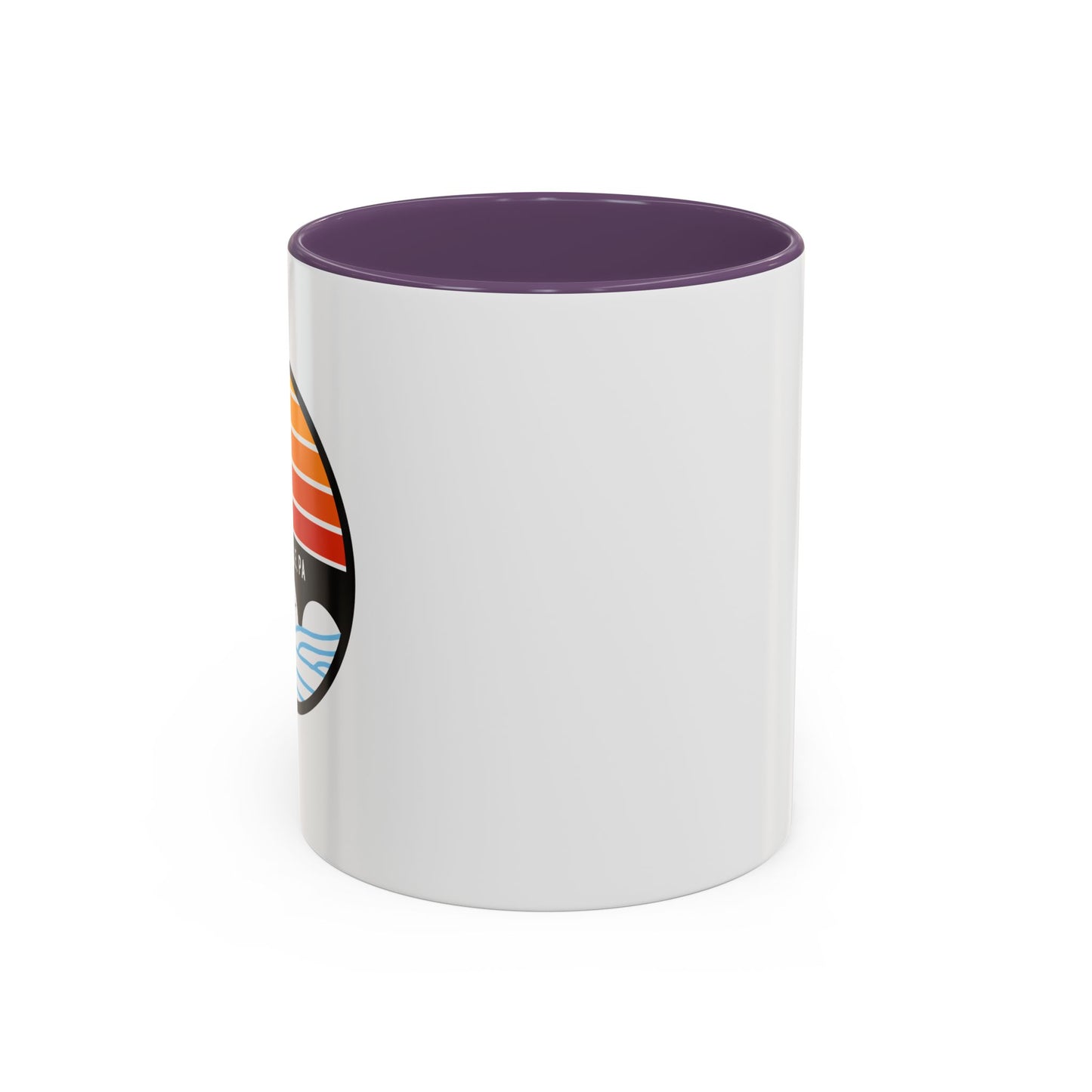 Schuylkill Sunset Accent Coffee Mug - Multiple Color Options