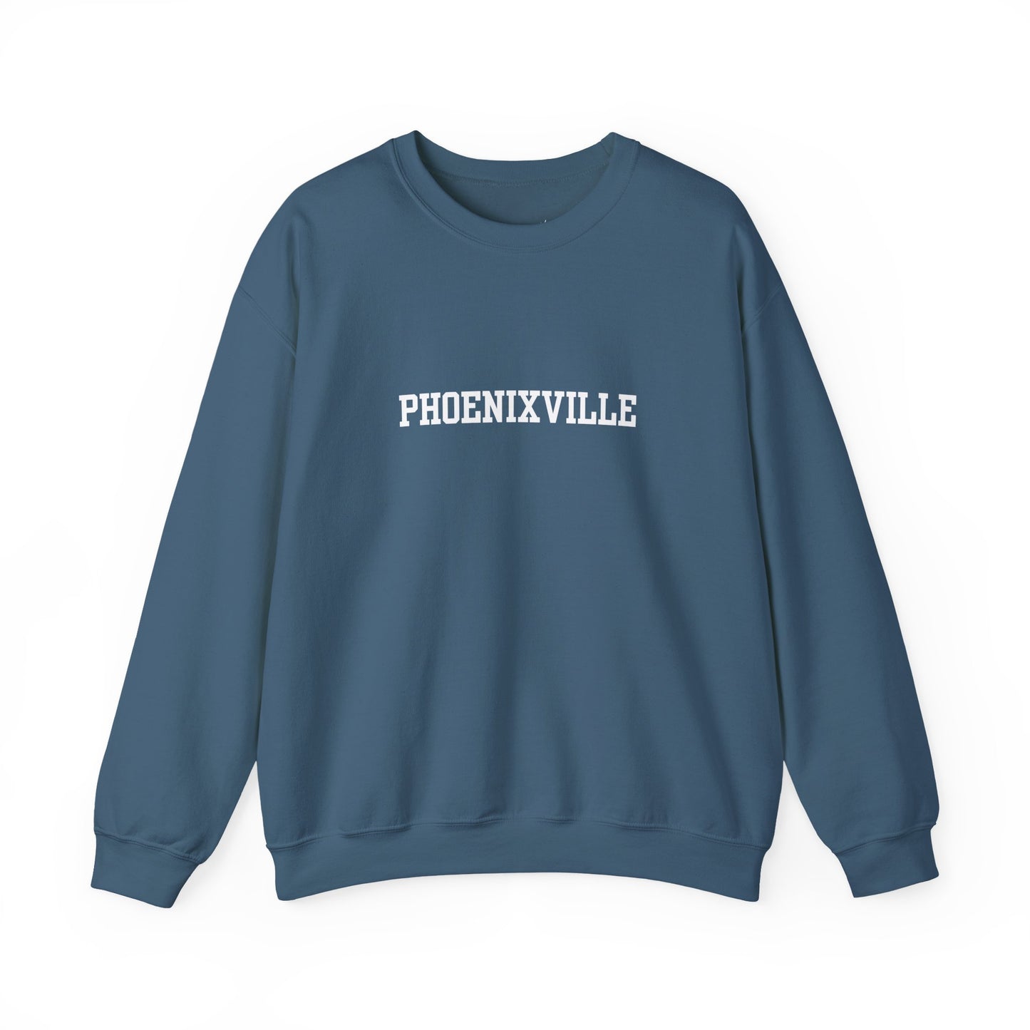 Phoenixville Collegiate Font Unisex Crewneck Sweatshirt
