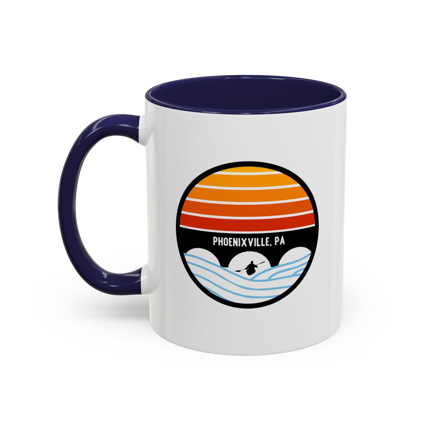 Schuylkill Sunset Accent Coffee Mug - Multiple Color Options