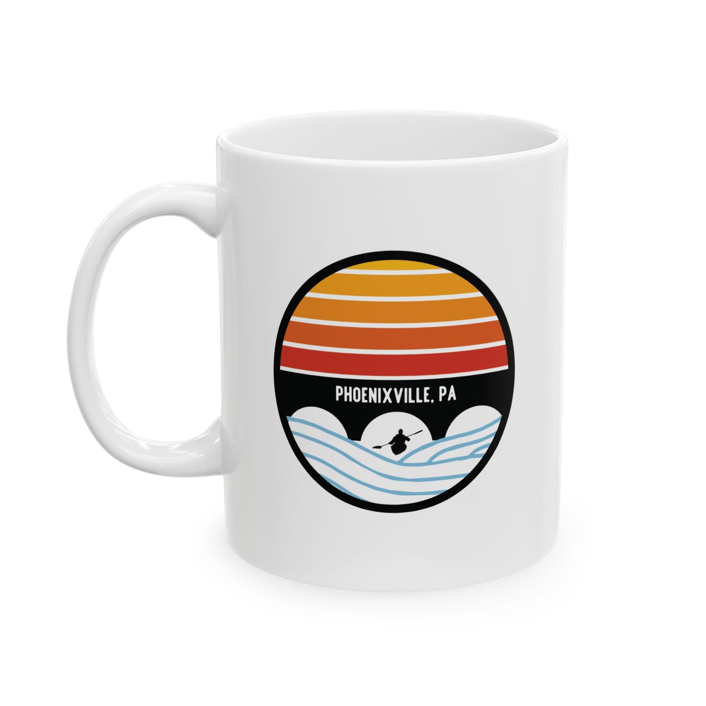 Schuylkill Sunset Ceramic Mug, 11oz