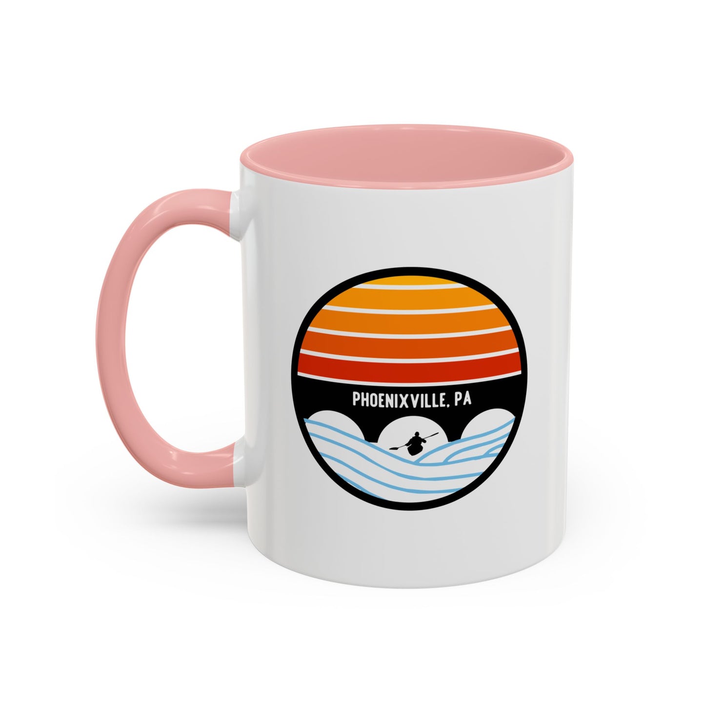 Schuylkill Sunset Accent Coffee Mug - Multiple Color Options