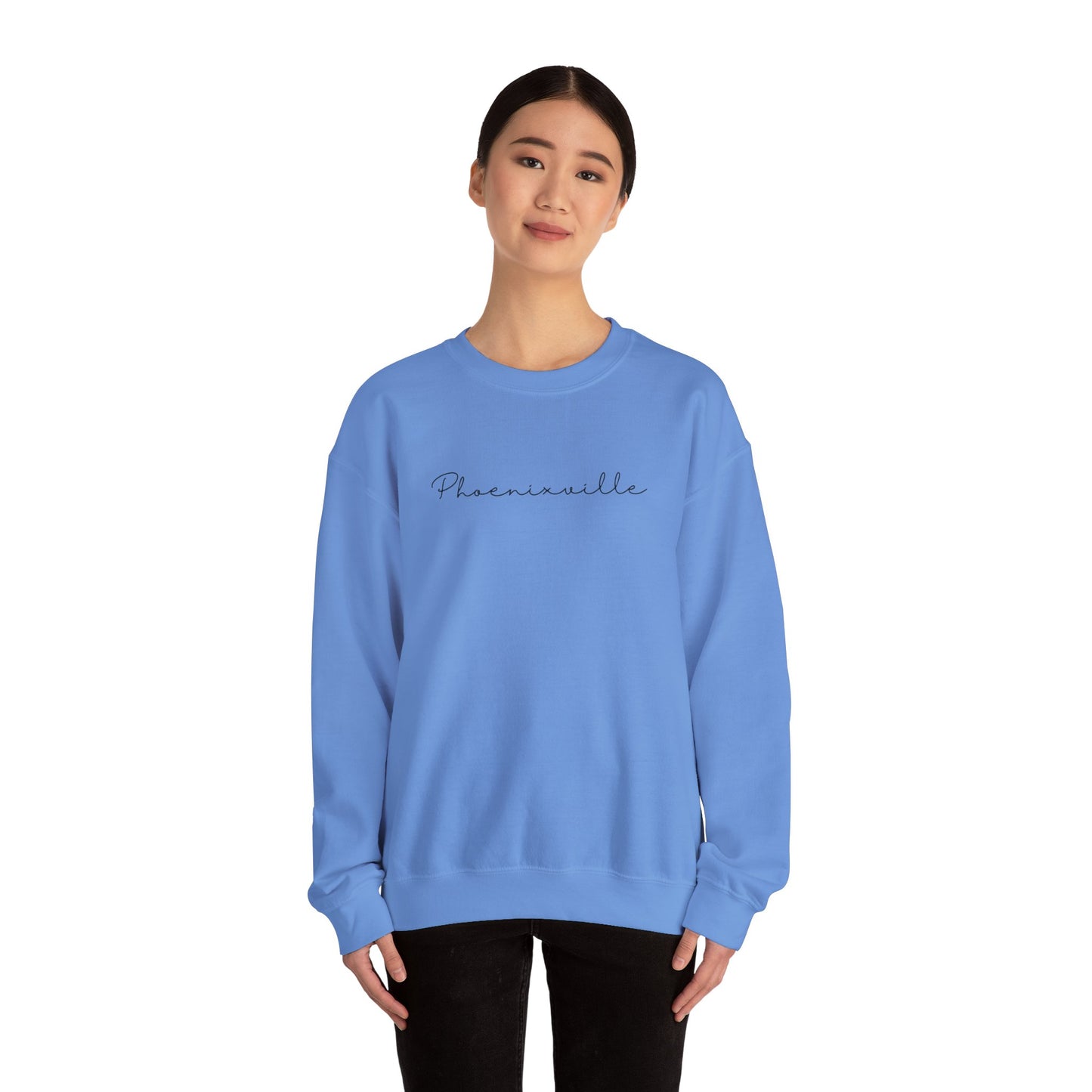 Phoenixville Cursive Unisex Crewneck Sweatshirt