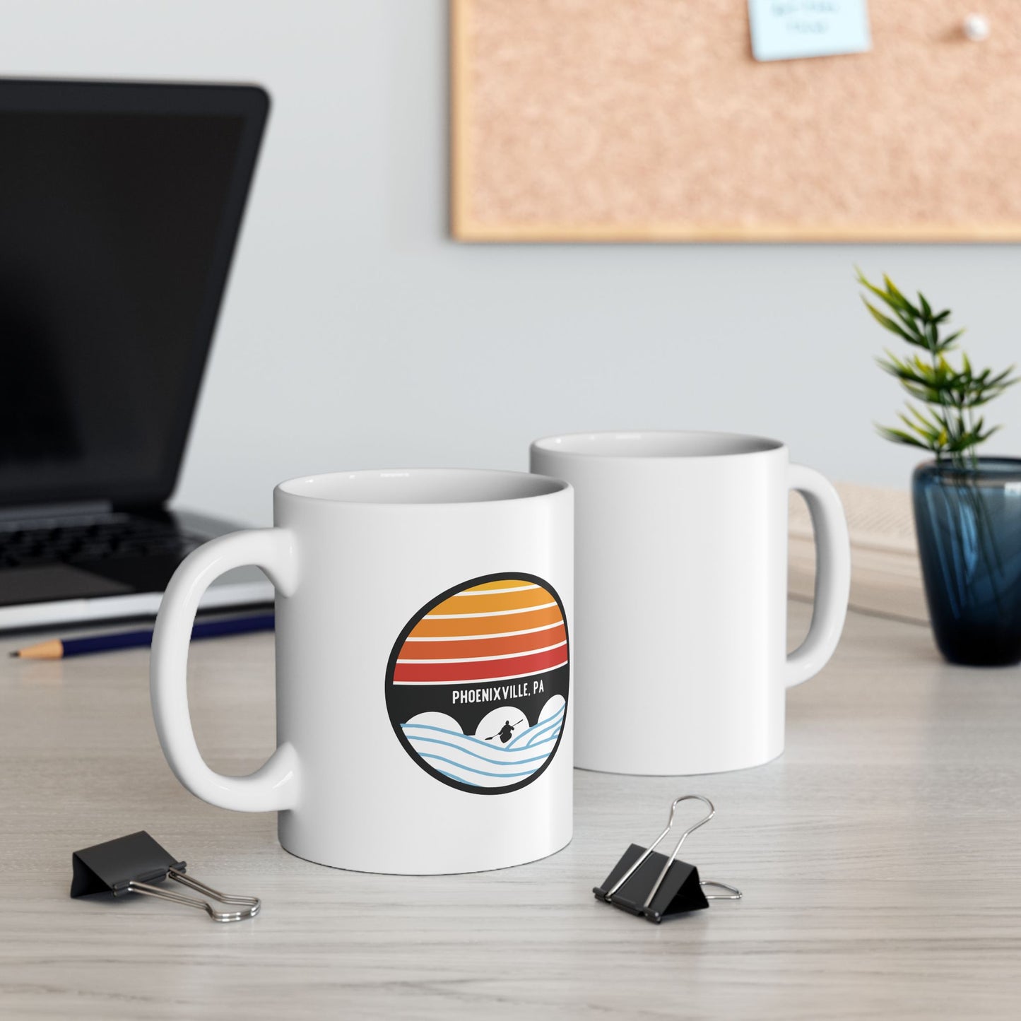 Schuylkill Sunset Ceramic Mug, 11oz