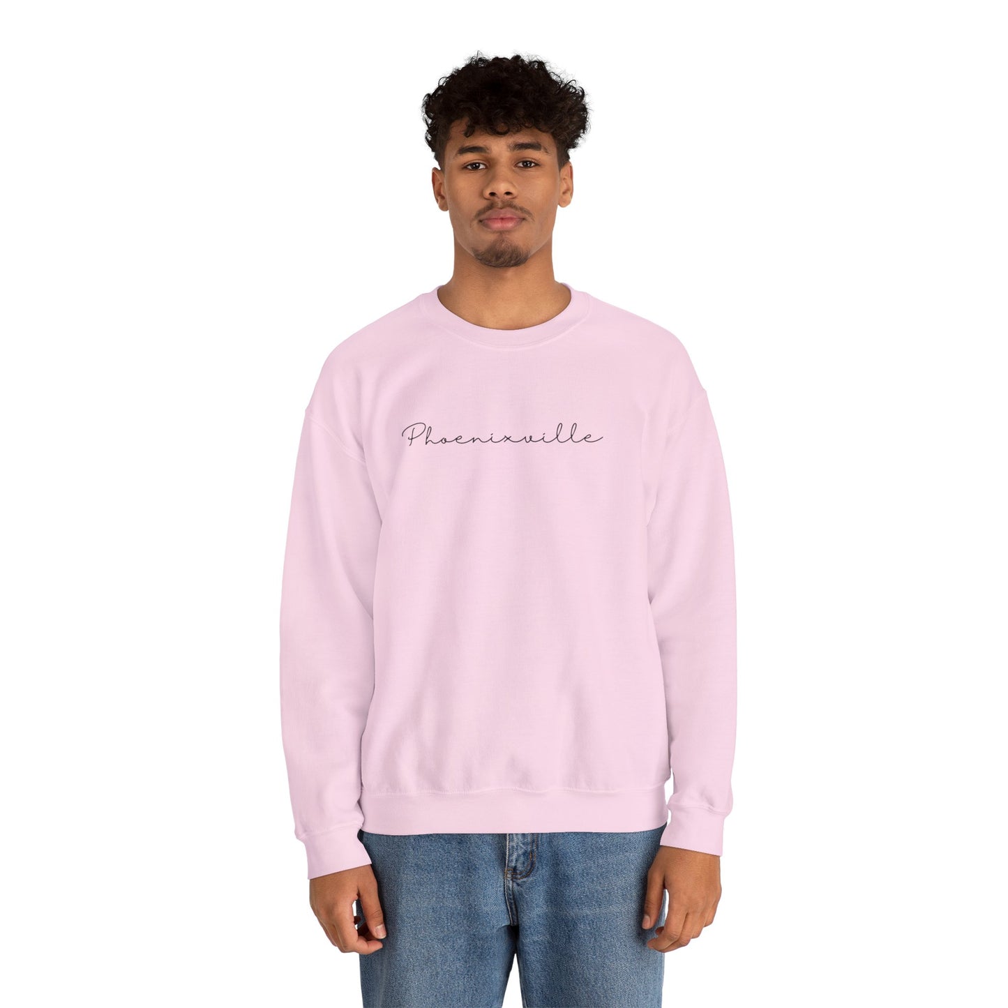 Phoenixville Cursive Unisex Crewneck Sweatshirt