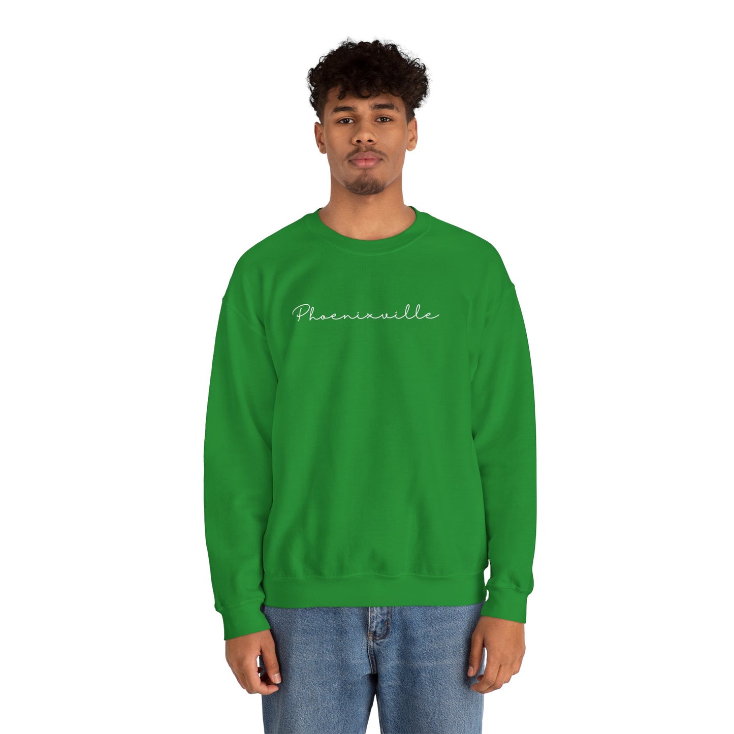 Phoenixville Cursive Unisex Crewneck Sweatshirt