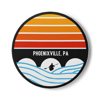 Schuylkill Sunsets Ceramic Coaster