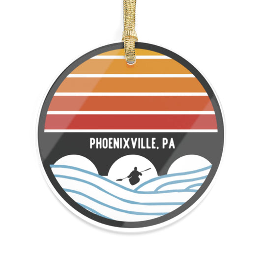 Schuylkill Sunsets Acrylic Ornaments - Phoenixville, PA Sunset Design