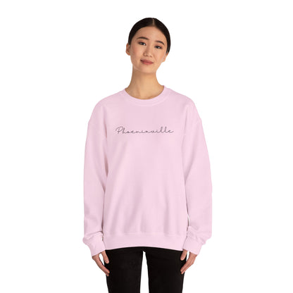 Phoenixville Cursive Unisex Crewneck Sweatshirt