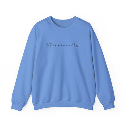 Phoenixville Cursive Unisex Crewneck Sweatshirt