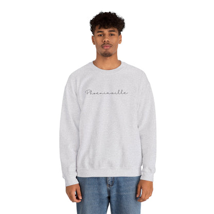 Phoenixville Cursive Unisex Crewneck Sweatshirt
