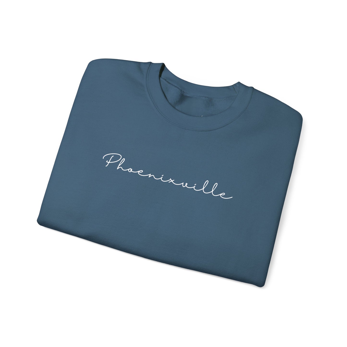 Phoenixville Cursive Unisex Crewneck Sweatshirt