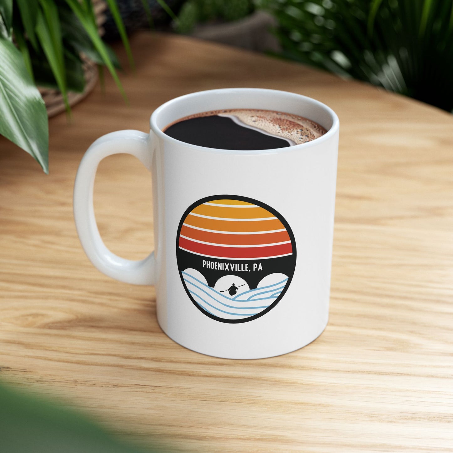 Schuylkill Sunset Ceramic Mug, 11oz