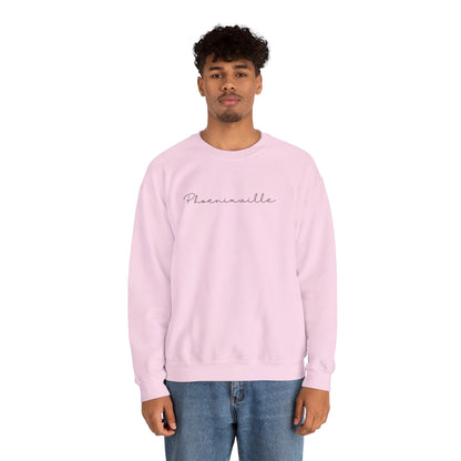 Phoenixville Cursive Unisex Crewneck Sweatshirt